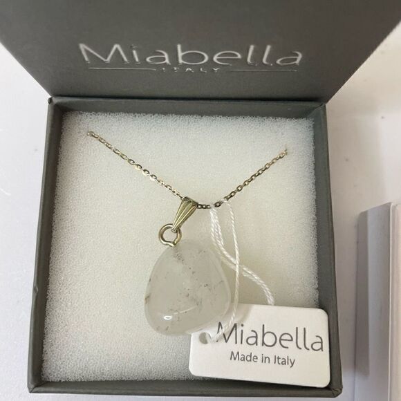 New! Miabella| 925 Sterling Silver| Made in Italy| Love Quartz healing crystal - Picture 13 of 13